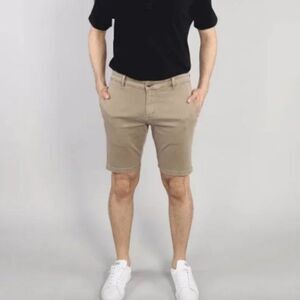 7 Downie St. Men's Oatmeal Shorts Size 36 9" Tapered Shorts